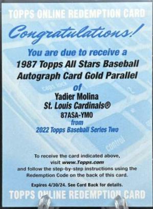 Yadier Molina [Gold] #87ASA-YMO