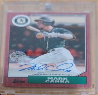 Mark Canha [Red] #87BA-MC