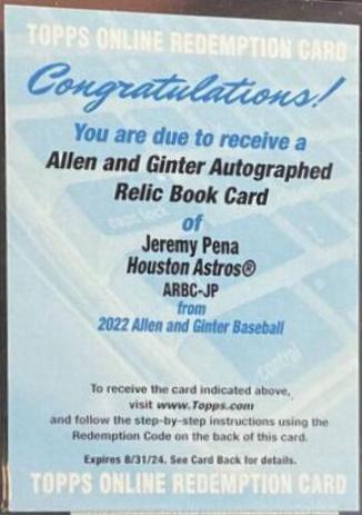 Jeremy Pena #ARBC-JP