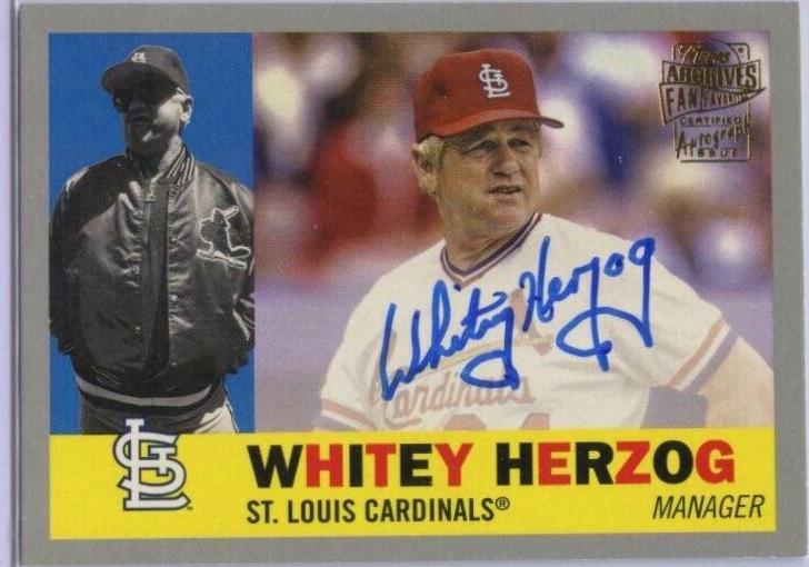Whitey Herzog [Silver] #60FF-WH