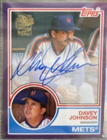 Davey Johnson [Purple] #83FF-DJ