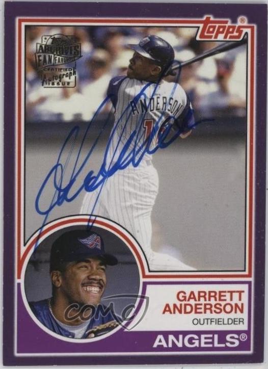 Garrett Anderson [Purple] #83FF-GA