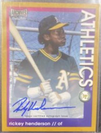 Rickey Henderson [Gold] #AS-RH