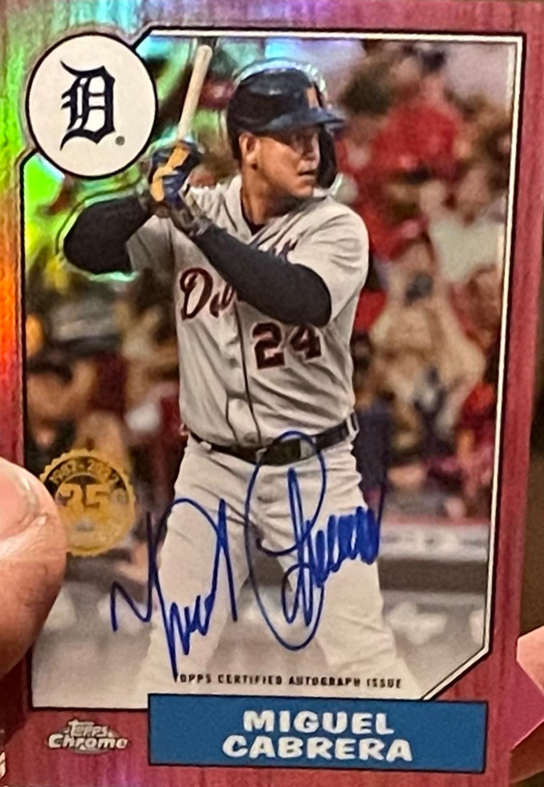 Miguel Cabrera [Red] #87BA-MC