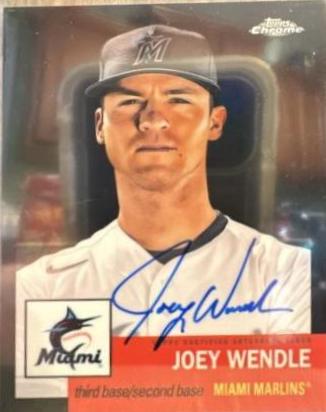 Joey Wendle [Black Refractor] #CPA-JWE