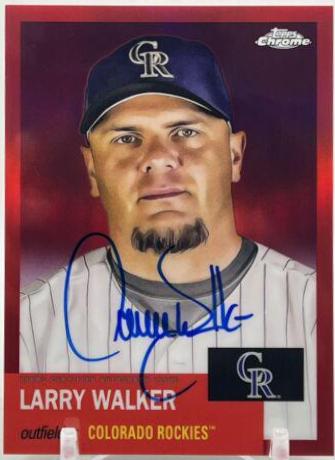 Larry Walker [Red Refractor] #CPA-LW