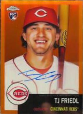 TJ Friedl [Orange Refractor] #CPA-TF
