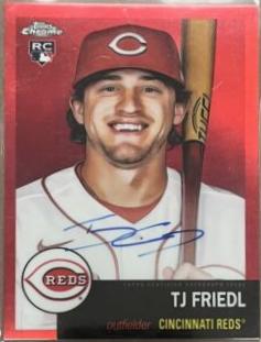TJ Friedl [Red Refractor] #CPA-TF