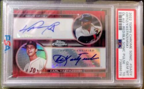 David Ortiz, Carl Yastrzemski [Red Black Pulse] #DA-OY
