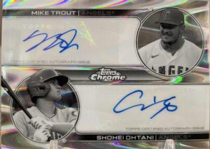Shohei Ohtani, Mike Trout [Black & White RayWave] #DA-TO