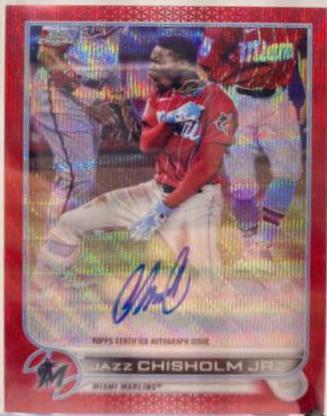 Jazz Chisholm Jr. [Red Wave] #CVA-JCJ