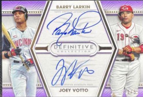 Barry Larkin, Joey Votto [Purple] #DAC-LV