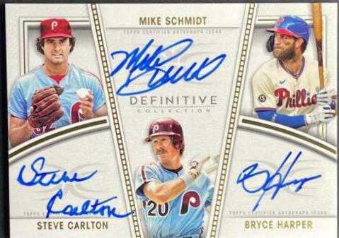 Steve Carlton, Mike Schmidt, Bryce Harper #DTA-CSH