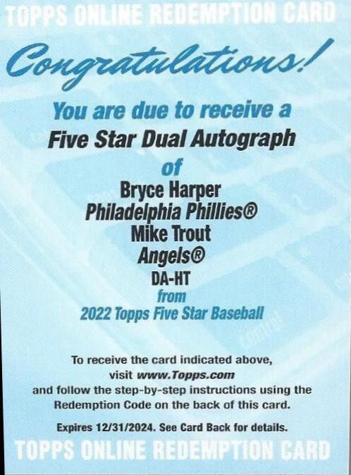 Mike Trout / Bryce Harper #DA-HT