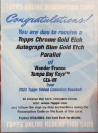 Wander Franco [Blue] #GEA-WF