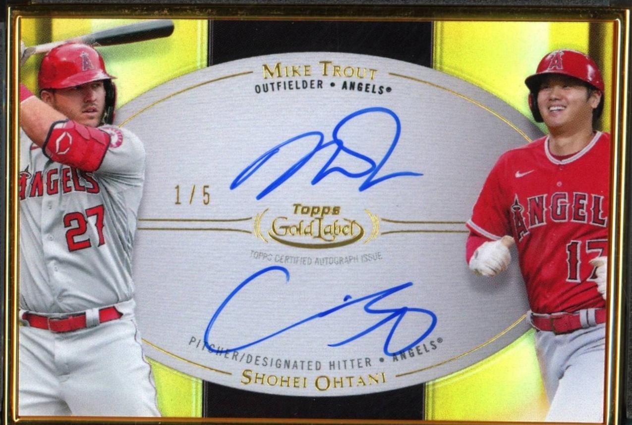 Mike Trout, Shohei Ohtani [Black] #FDA-TO