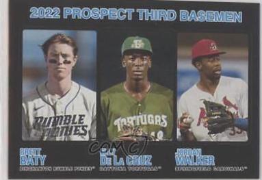Elly De La Cruz, Brett Baty, Jordan Walker [Black] #184