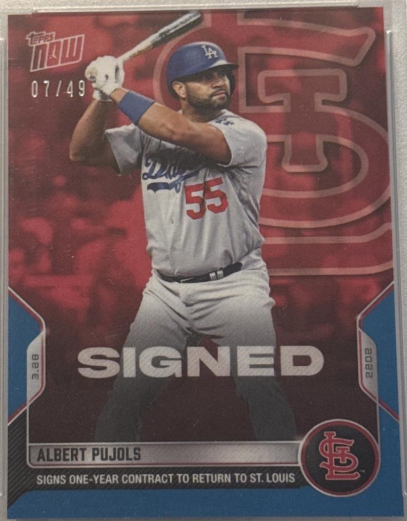 Albert Pujols [Blue] #ST-15