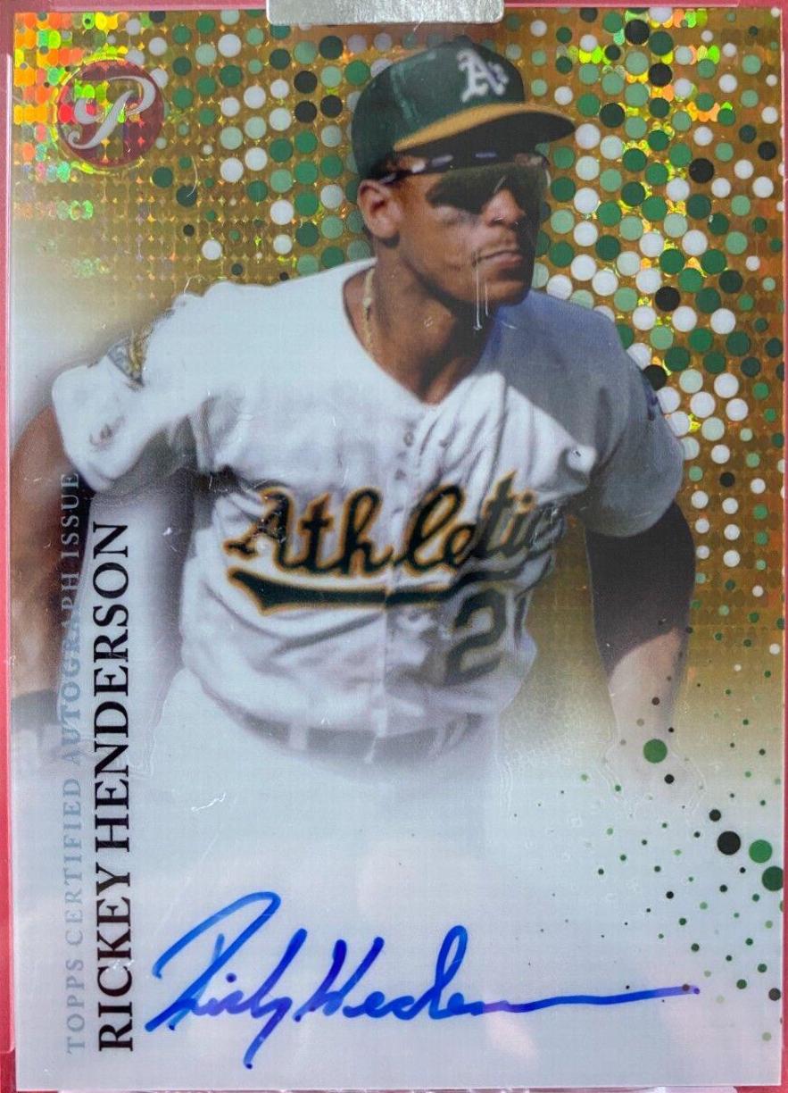 Rickey Henderson [Gold Refractor] #PA-RHE