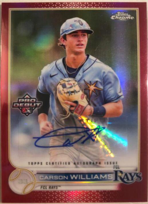 Carson Williams [Autograph Red Refractor] #PDC-54