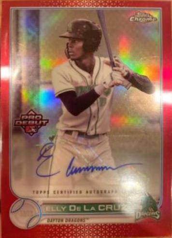Elly De La Cruz [Autograph Red Refractor] #PDC-189