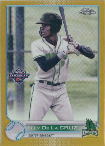 Elly De La Cruz [Gold Refractor] #PDC-189