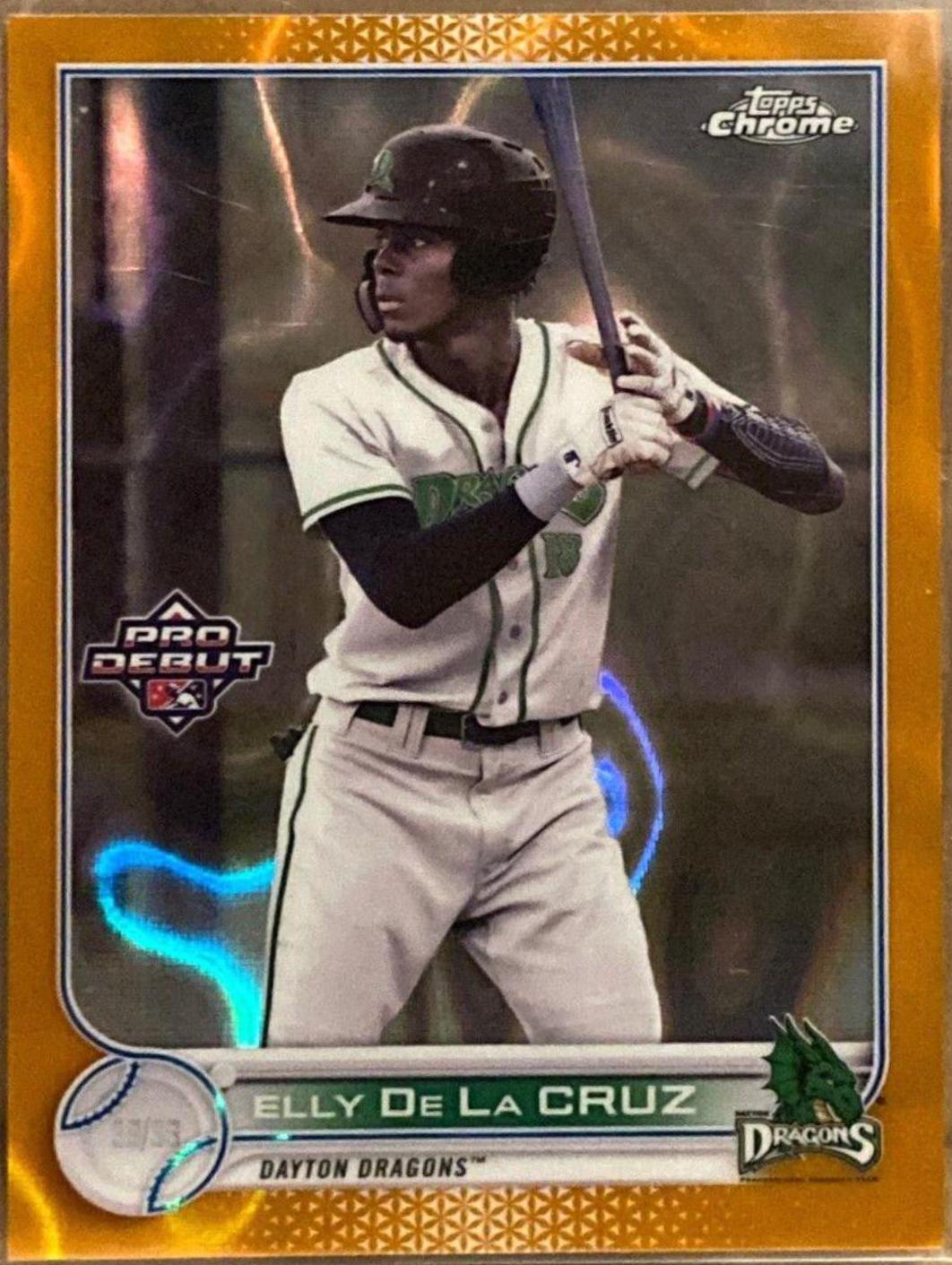 Elly De La Cruz [Orange Lava Refractor] #PDC-189