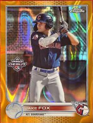 Jake Fox [Orange Lava Refractor] #PDC-12
