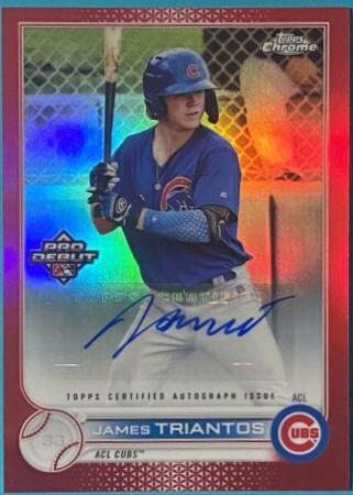 James Triantos [Autograph Red Refractor] #PDC-1