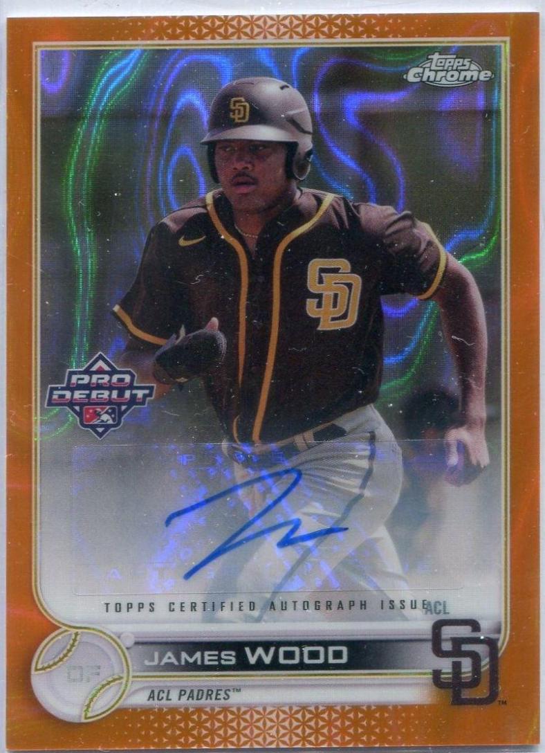 James Wood [Autograph Orange Lava Refractor] #PDC-132