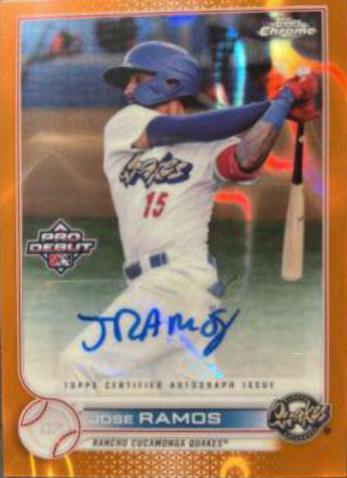 Jose Ramos [Autograph Orange Lava Refractor] #PDC-85