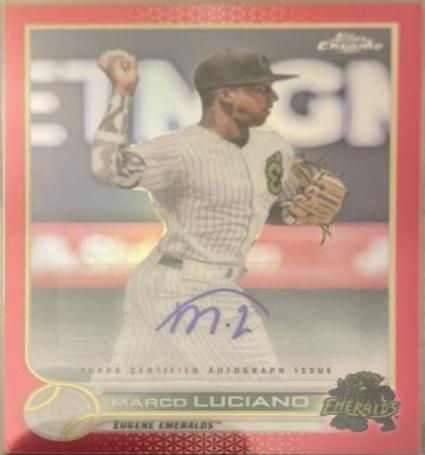 Marco Luciano [Autograph Red Refractor] #PDC-169