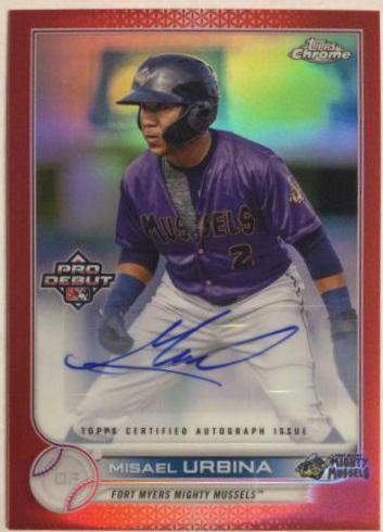 Misael Urbina [Autograph Red Refractor] #PDC-136