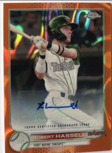 Robert Hassell [Autograph Orange Lava Refractor] #PDC-44