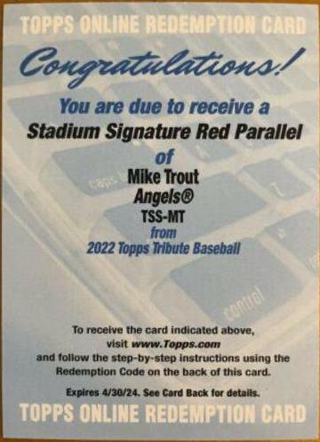 Mike Trout [Red] #TSS-MT