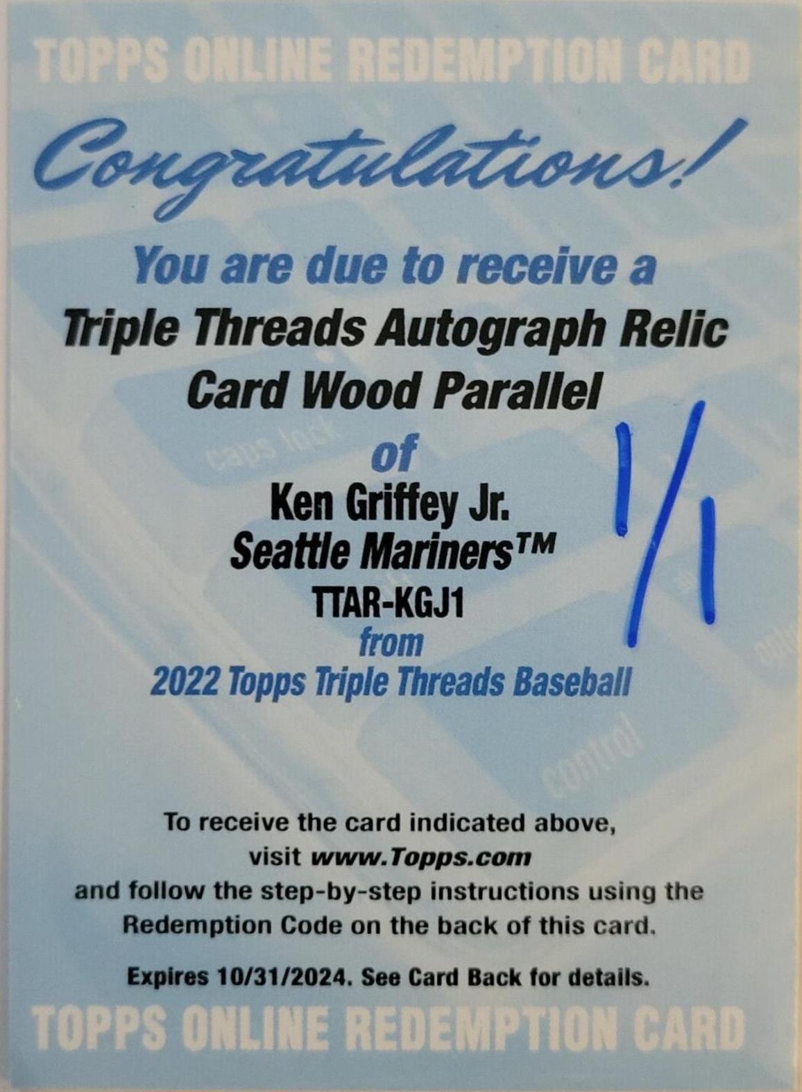 Ken Griffey Jr. #TTAR-KGJ1