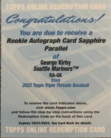 George Kirby [Sapphire] #RA-GK