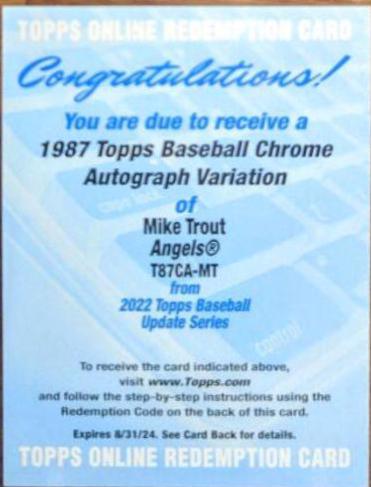 Mike Trout #T87CA-MT