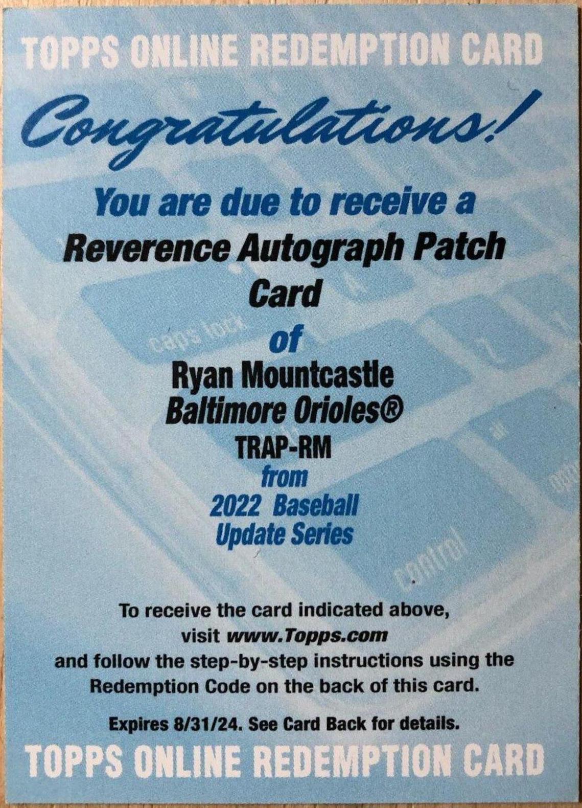 Ryan Mountcastle #TRAP-RM