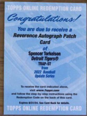 Spencer Torkelson #TRAP-ST