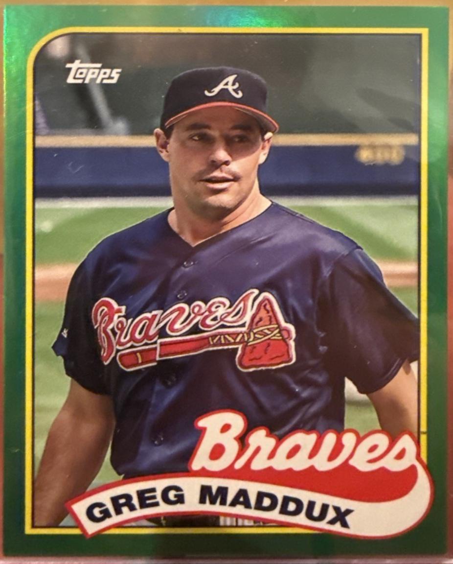 John Smoltz, Greg Maddux [Green] #89DH-24