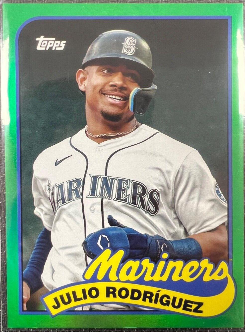 Julio Rodriguez, Ken Griffey Jr. [Green] #89DH-13
