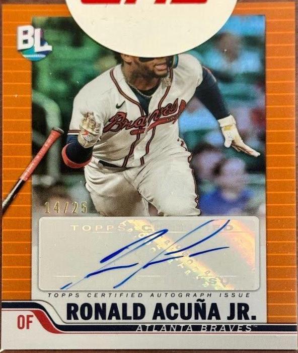 Ronald Acuna Jr. [Electric Orange Autograph] #150