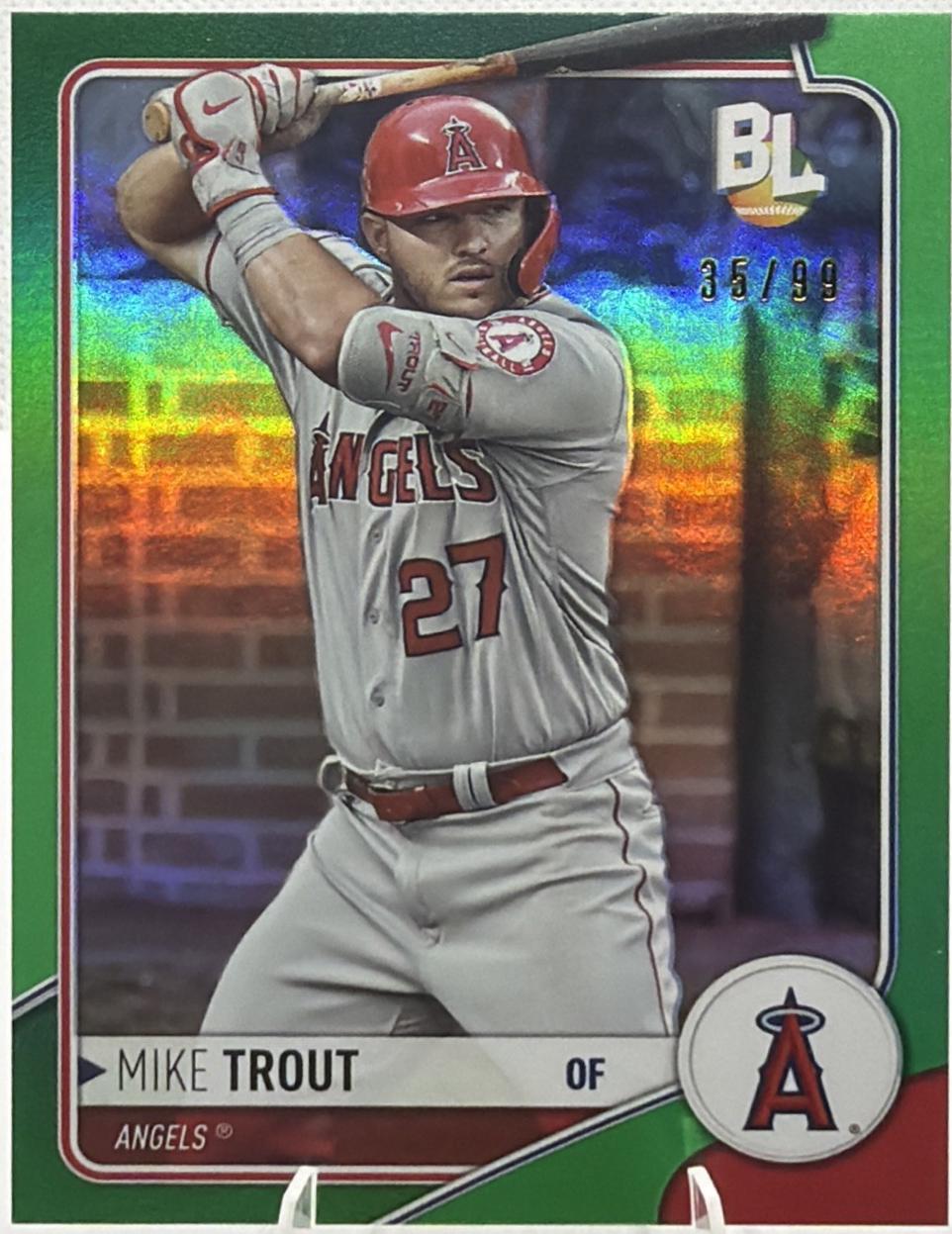 Mike Trout [Green] #WR-25