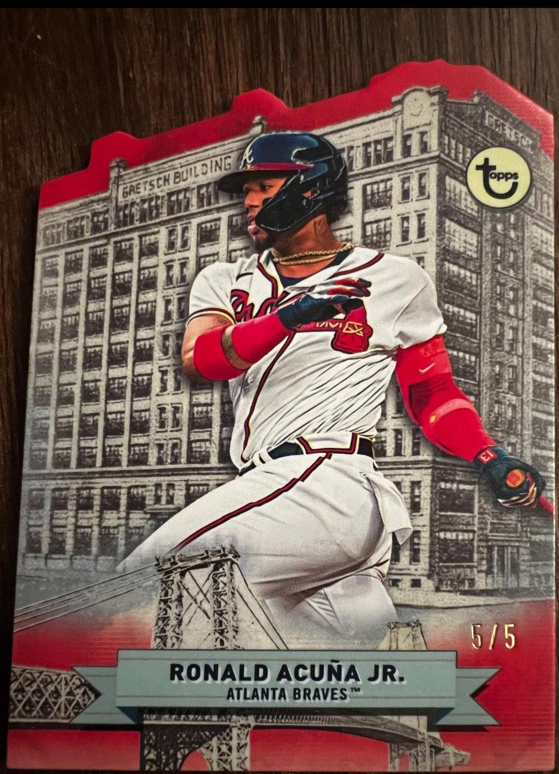 Ronald Acuna Jr. [60 Broadway Red Die Cut] #13