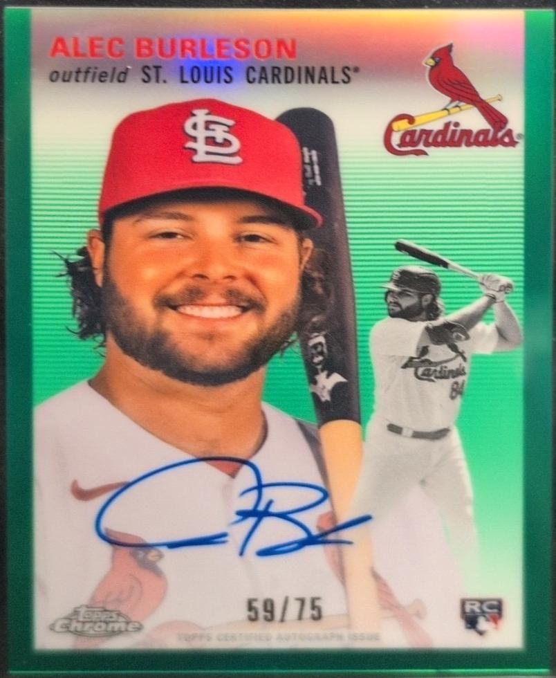 Alec Burleson [Green Refractor] #CPA-ABU