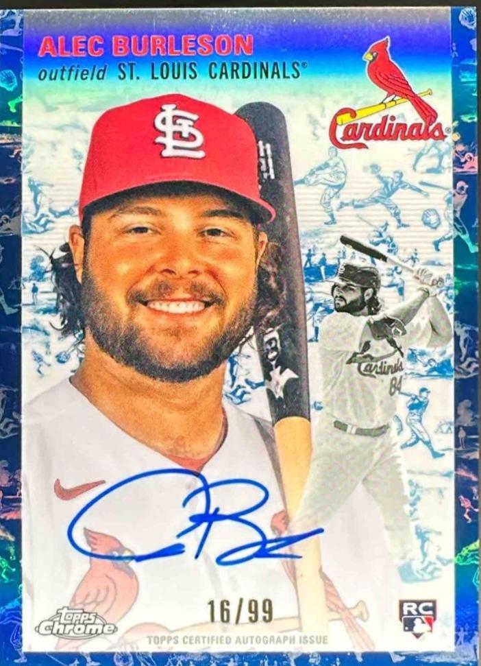 Alec Burleson [Platinum Blue Refractor] #CPA-ABU