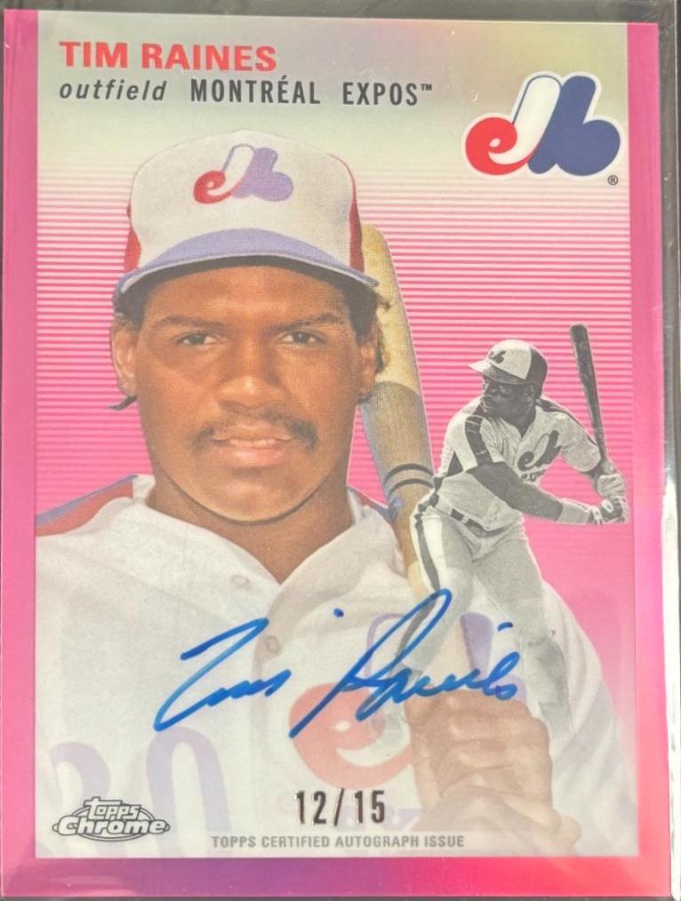 Tim Raines [Pink Refractor] #CPA-TR