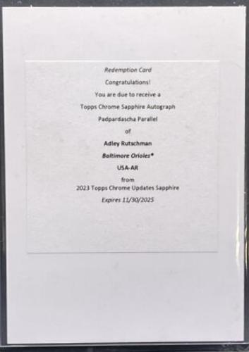 Adley Rutschman [Superfractor] #USA-AR