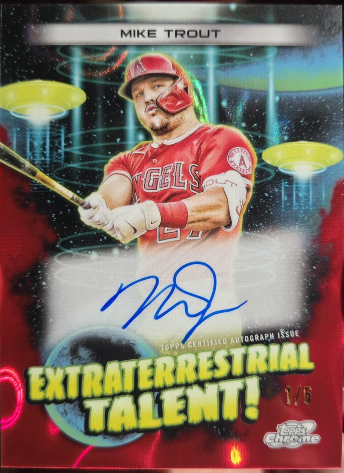 Mike Trout [Red Flare] #ETA-MT